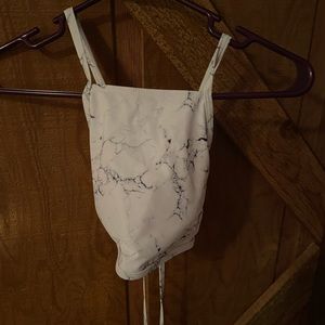 SHEIN Marble Bikini Top